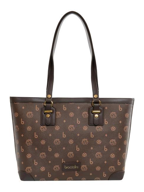 BRACCIALINI MONOGRAM Torba na zakupy na ramię brązowy - Torby damskie
