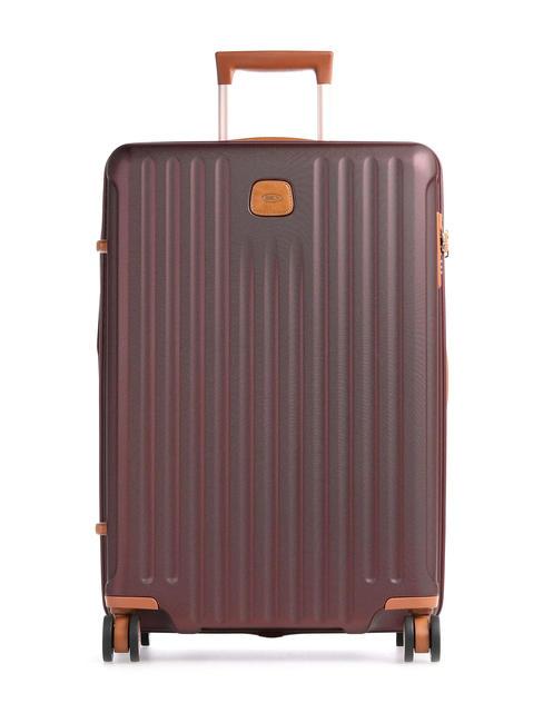 BRIC’S CAPRI Wózek średni z portem USB bordeaux - Wózki twarde