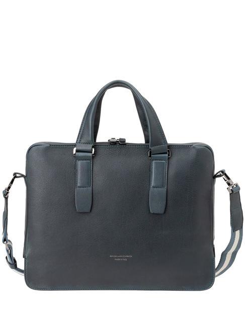PIQUADRO PIONEER 14" Torba na laptopa niebieski - Teczki robocze