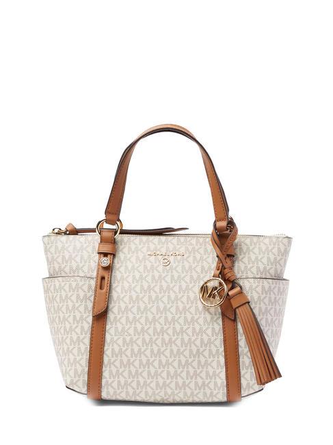 MICHAEL KORS SULLIVAN Torebka z paskiem na ramię wanilia/akr - Torby damskie