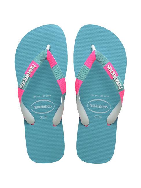 HAVAIANAS TOP VERANO II Klapki różowy/biały - Buty damskie