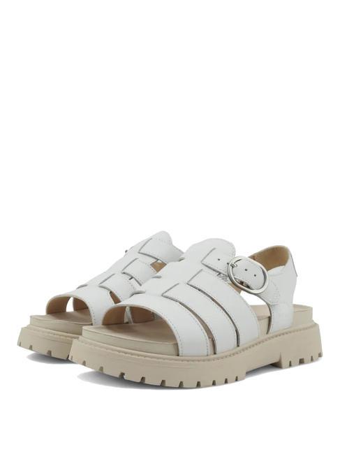 TIMBERLAND CLAIREMONT WAY Sandały z klamrą białe pełne ziarno - Buty damskie