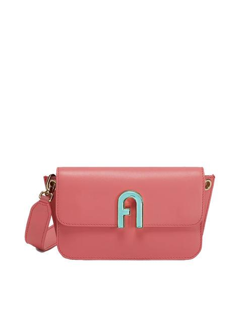 FURLA GEMMA Torba na ramię ze skóry cielęcej Rzym grążel - Torby damskie