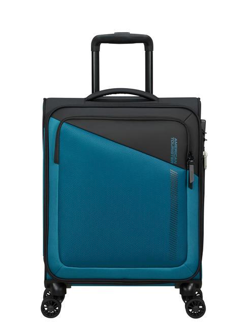 AMERICAN TOURISTER DARING DASH Rozszerzalny wózek podręczny czarny niebieski - Bagaż podręczny