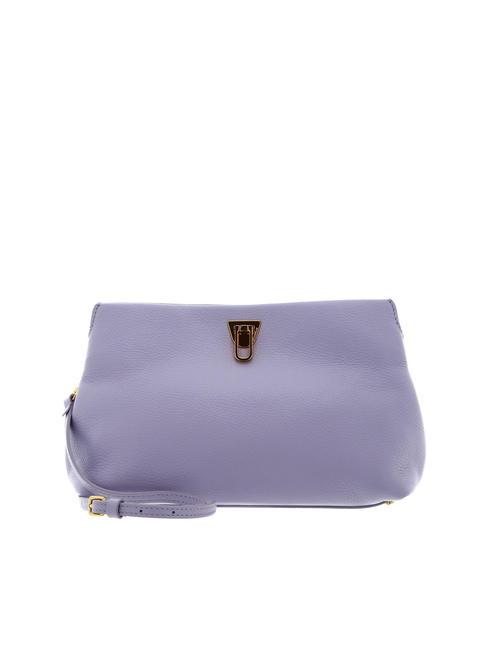 COCCINELLE BEAT CLUTCH Torebka kopertówka ze skóry młotkowanej lawenda./lawenda. - Torby damskie