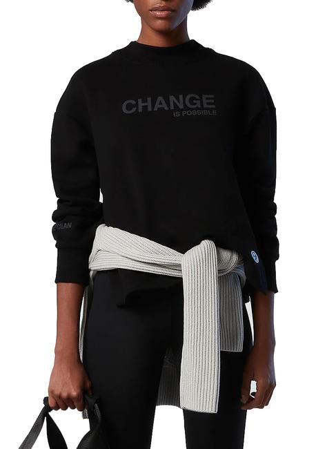 NORTH SAILS CHANGE IS POSSIBLE Bluza bawełniana czarny - Bluzy damskie