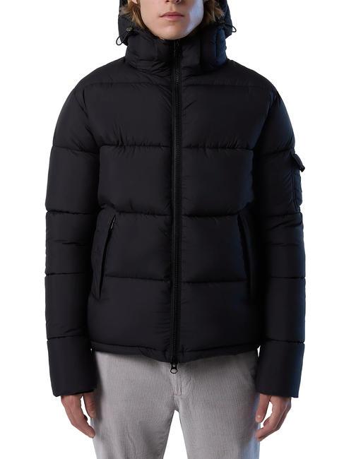 NORTH SAILS BEAM PUFFER Kurtka z kapturem czarny - Kurtki puchowe męskie