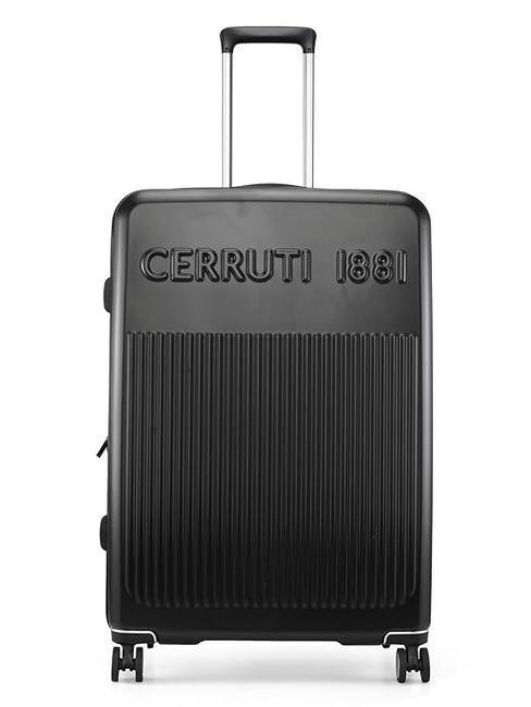 CERRUTI 1881 Duży, rozszerzalny wózek czarny - Wózki twarde