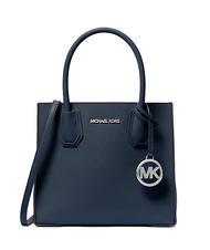 MICHAEL KORS MERCER Torebka z paskiem na ramię, ze sk&oacute;ry marynarka wojenna - Torby damskie - 1