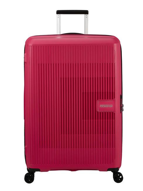 AMERICAN TOURISTER AEROSTEP Duży rozszerzalny wózek różowy błysk - Wózki twarde
