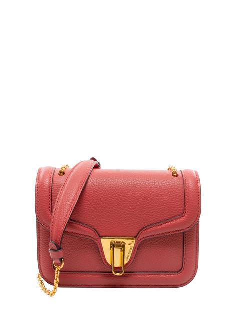 COCCINELLE NEW MARVIN TWIST Torba na ramię Micro Bag, ze skóry żurawina - Torby damskie