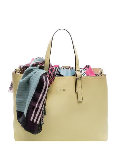 PASH BAG HOT TWIST Torba typu tote z szalikiem żółty - Torby damskie
