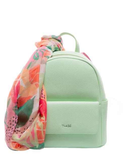 PASH BAG LIKE IT! Plecak z kieszenią i szalikiem zielony - Torby damskie