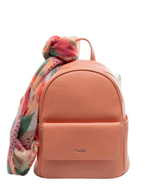 PASH BAG LIKE IT! Plecak z kieszenią i szalikiem brzoskwinia - Torby damskie