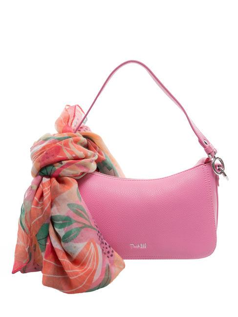 PASH BAG LIKE IT! Torba na ramię z szalikiem różowy - Torby damskie