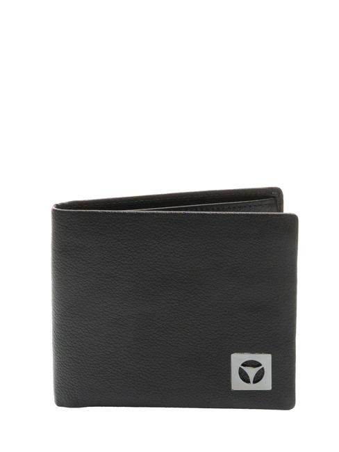 MOMO DESIGN CALF  Portfel ze skóry młotkowanej czarny - Portfele męskie