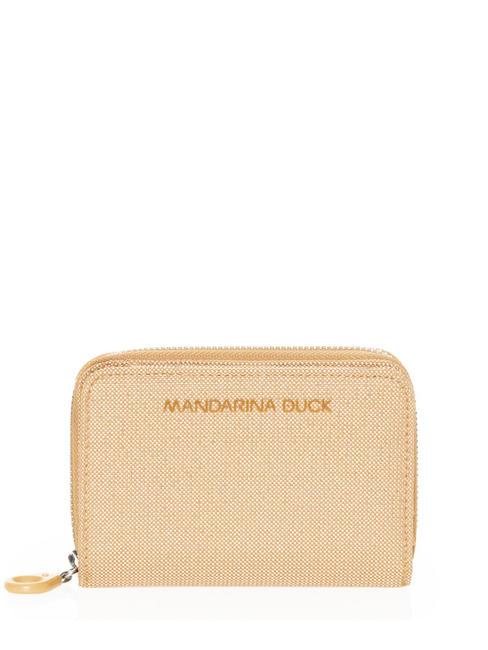 MANDARINA DUCK LUX Portfel z dwiema przegrodami musztarda luksusowa - Portfele damskie