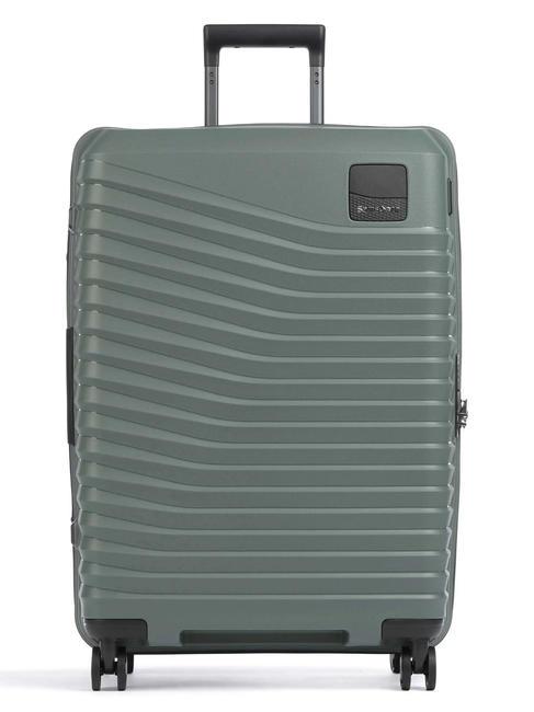 SAMSONITE INTUO Średni wózek rozszerzalny oliwkowo-zielony - Wózki twarde