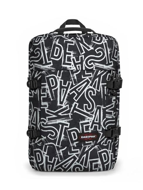 EASTPAK TRAVELPACK  Plecak podróżny, uchwyt na laptopa 17" ep litery czarne - Plecaki szkolne i rekreacyjne