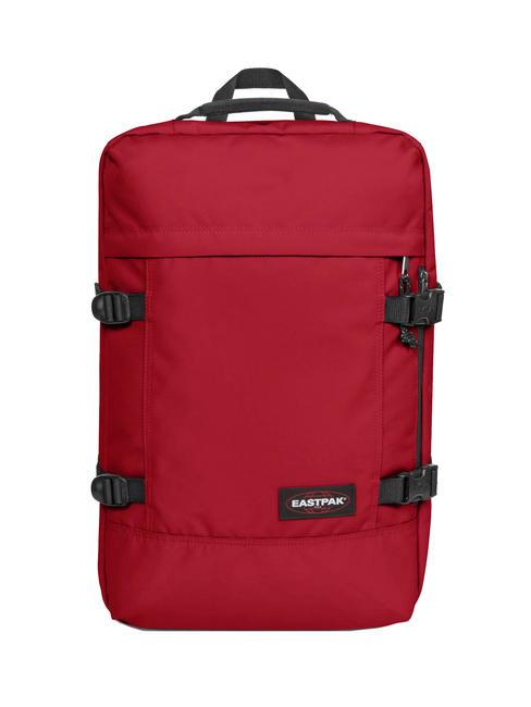EASTPAK TRAVELPACK  Plecak podróżny, uchwyt na laptopa 17" szkarłatno-czerwony - Plecaki szkolne i rekreacyjne