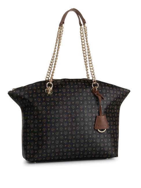 POLLINI Heritage Classic Torba na ramię, wymienne uchwyty czarno-brązowy - Torby damskie