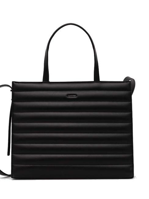 CALVIN KLEIN LINE QUILT Torebka z paskiem na ramię czarny - Torby damskie