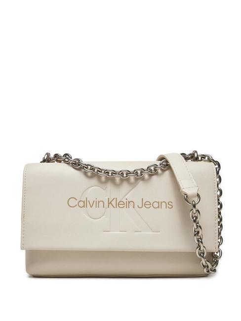 CALVIN KLEIN SCULPTED Convertible Torba na ramię / torba crossbody skorupka jajka - Torby damskie
