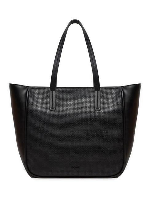 CALVIN KLEIN REFINE  Torba na zakupy  ck czarny teksturowany - Torby damskie