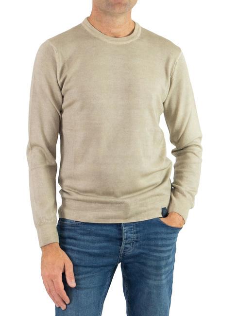 NORTH SAILS JERSEY Sweter z wełny merynosowej jasny kamień - Koszulki męskie