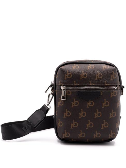 ROCCOBAROCCO MONOGRAM Embossed Torebka brązowy - Torby na ramię męskie