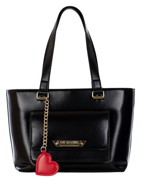 LOVE MOSCHINO HEART  Torba na zakupy Czarny - Torby damskie