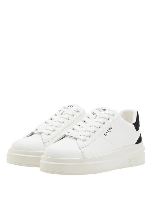 GUESS ELBINA Adidasy BIAŁY/CZARNY - Buty damskie