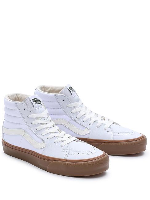 VANS UA SK8-HI VR3 Wysokie trampki z płótna i skóry ptasie mleczko - Buty uniseks