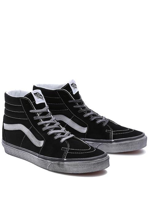 VANS UA SK8-HI Trampki za kostkę zestresowany czarno-biały - Buty uniseks