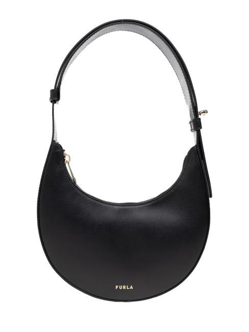FURLA DELIZIA  Mała torebka na ramię, ze skóry Czarny - Torby damskie