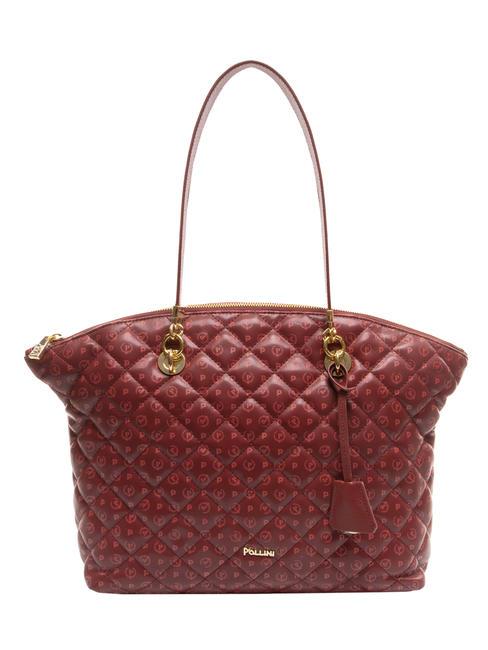 POLLINI HERITAGE Quilted Kupujący na ramieniu bordeaux - Torby damskie