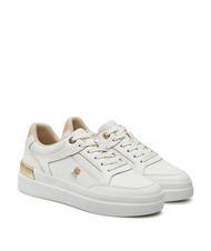 TOMMY HILFIGER LUX HARDWARE COURT  Sk&oacute;rzane trampki starożytna biel - Buty damskie - 1