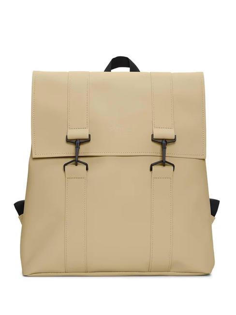RAINS MSN BAG Wodoodporny plecak miejski piasek - Plecaki