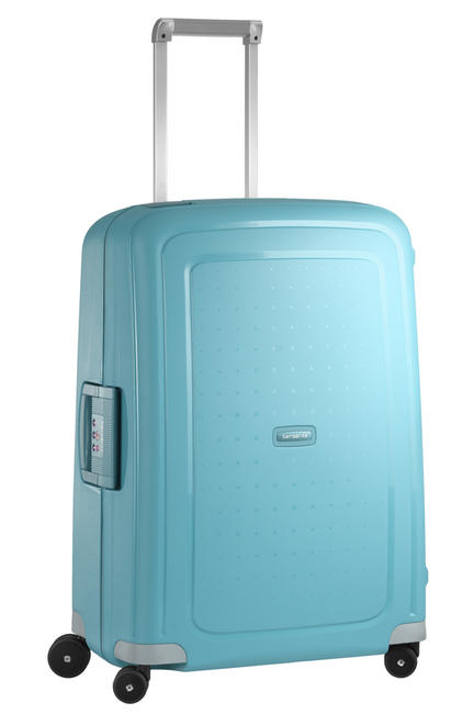 SAMSONITE S'CURE Wózek średniej wielkości NIEBIESKI AQUA - Wózki twarde