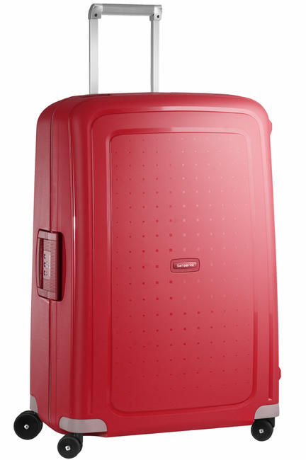 SAMSONITE S'CURE Duży wózek czerwony chrismond - Wózki twarde