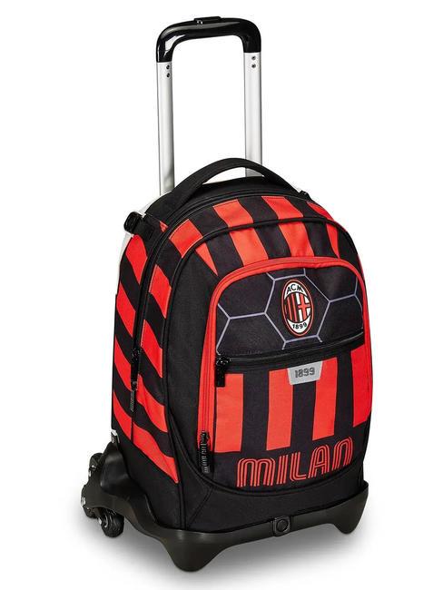 MILAN PATH OF VICTORY Plecak na kółkach 3 w 1, odpinany Czarny - Plecaki z wózkiem