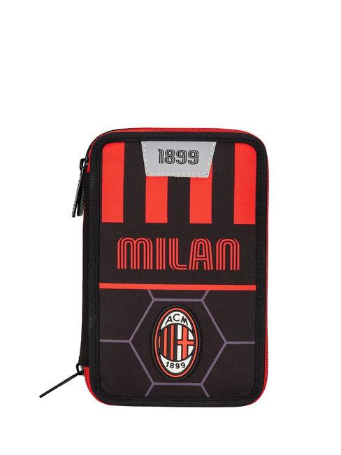 MILAN PATH OF VICTORY Piórnik z kompletnym wyposażeniem szkolnym Czarny - Piórniki i akcesoria