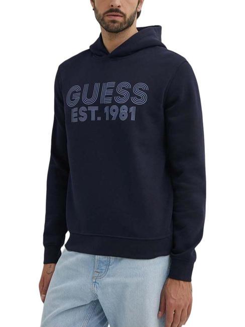 GUESS BEAU Bluza z kapturem inteligentnyniebieski - Bluzy męskie
