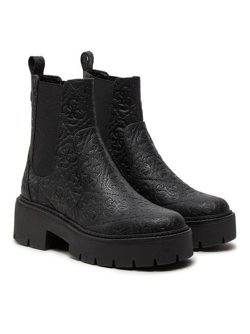 GUESS SHUZE Wsuwane buty typu chelsea CZARNY - Buty damskie