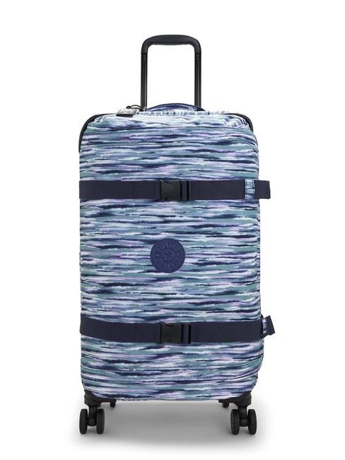 KIPLING SPONTANEOUS M Wózek średni paski szczotkowe - Wózki półsztywne