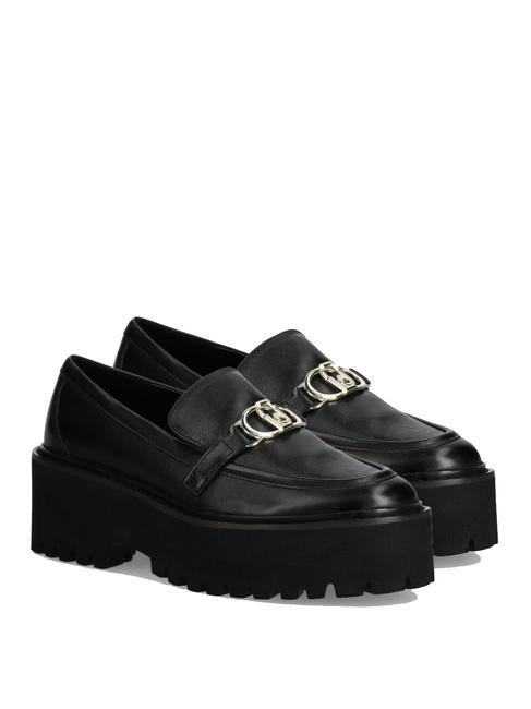 LIUJO FORTY 01 Mokasyny na platformie czarny - Buty damskie