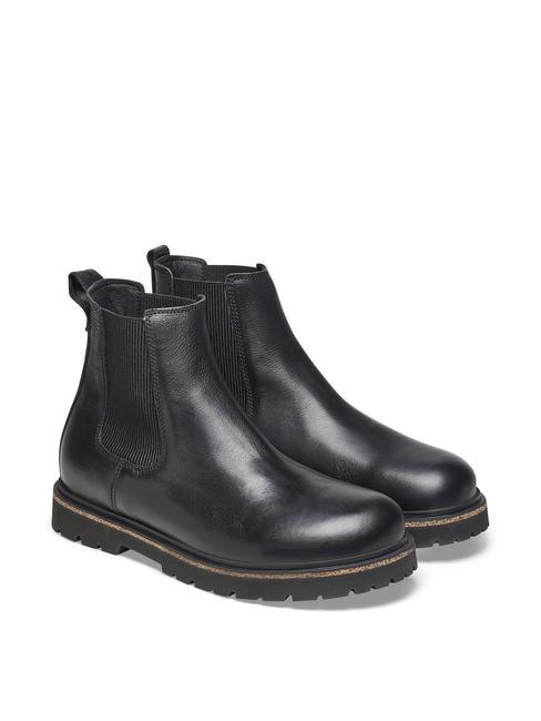 BIRKENSTOCK HIGHWOOD Skórzane botki Chelsea czarny - Buty męskie