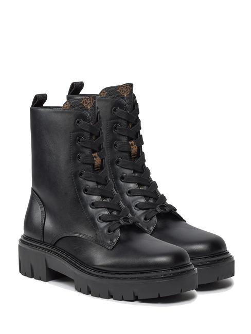 GUESS JEFEI Buty płazowe CZARNOBRĄZOWY - Buty damskie