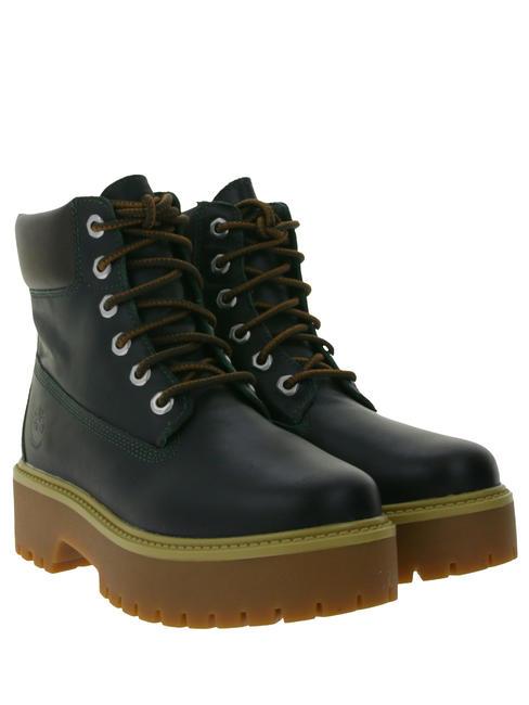 TIMBERLAND STONE STREET 6  Wysokie skórzane botki za kostkę skarabeusz - Buty damskie