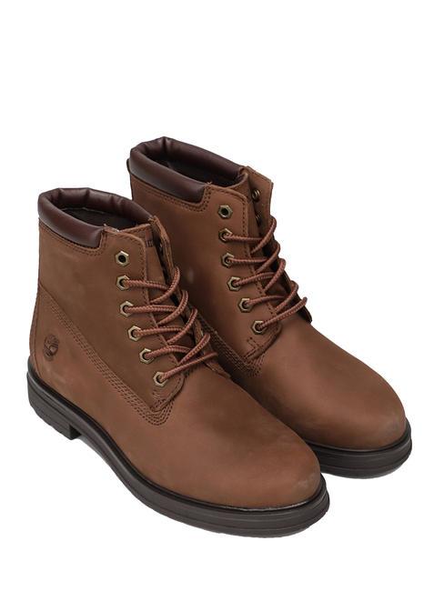 TIMBERLAND HANNOVER HILL 6  Botki obcas 3,6cm ciemnobrązowy - Buty damskie
